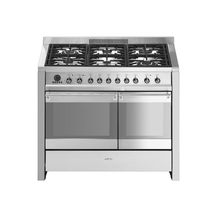 Refurbished Smeg A2PY-8 Opera Stainless Steel 100cm Dual Fuel Range Cooker With Pyrolytic Function