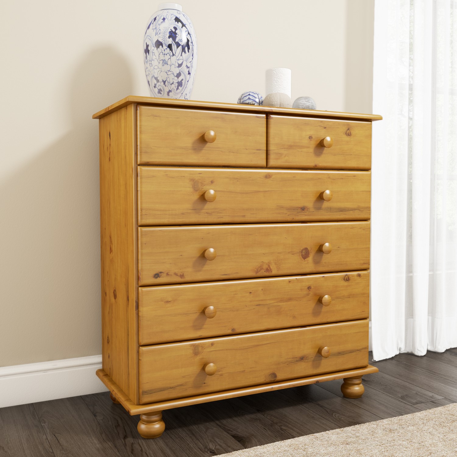 Hamilton 2 4 Chest Of Drawers In Pine Buy It Direct