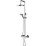 GRADE A1 - Dio Round Shower with Thermostatic Valve & Slide Rail Kit