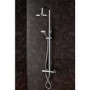 GRADE A1 - Dio Round Shower with Thermostatic Valve & Slide Rail Kit