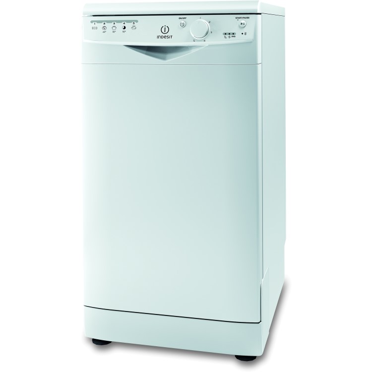 Indesit DSR15B1 10 Place Slimline Freestanding Dishwasher - White