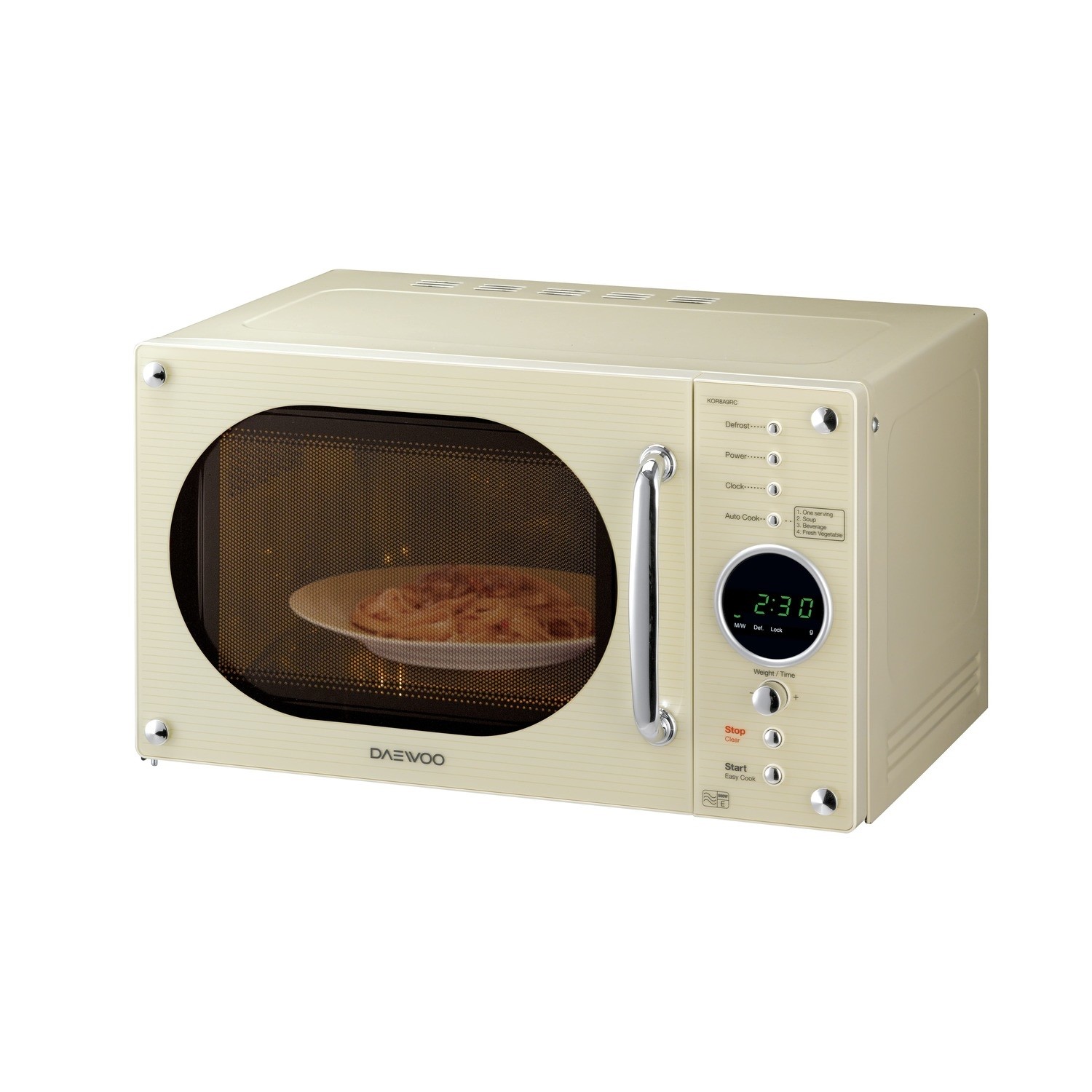 Retro 20L 800W Microwave Cream v3