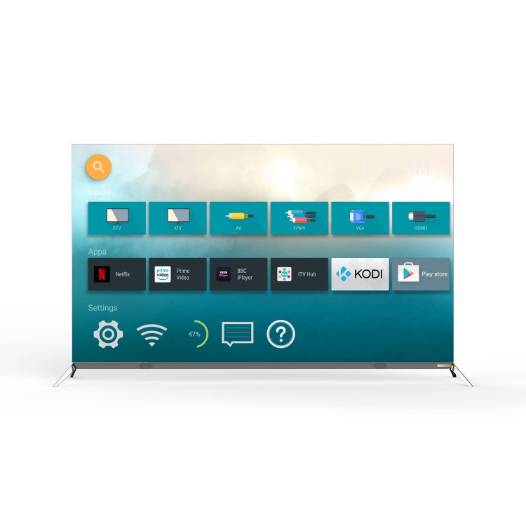 electriQ 55" 4K UHD OLED LG Panel HDR Android Smart TV with Freeview HD