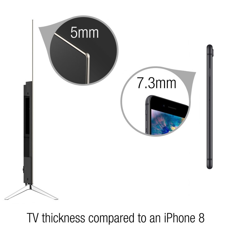 electriQ 55" 4K UHD OLED LG Panel HDR Android Smart TV with Freeview HD