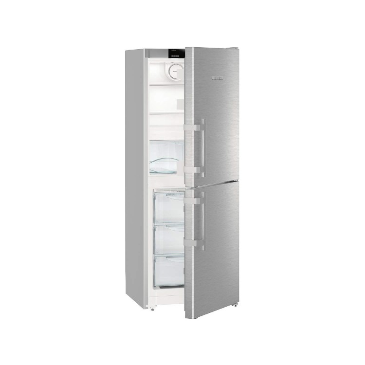 Refurbished Liebherr CNef3115 Freestanding 260 Litre 50/50 Frost Free Fridge Freezer Stainless Steel
