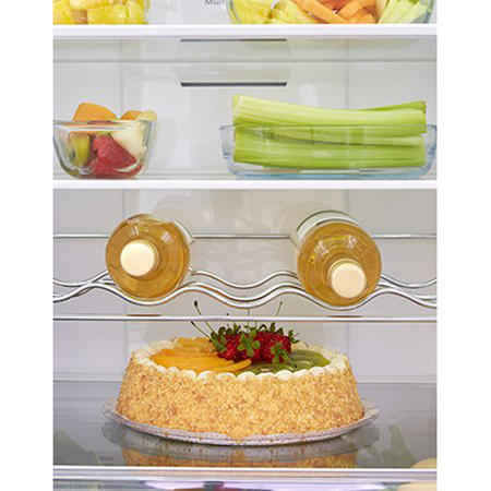 Hisense RB381N4WC1 Frost Free Freestanding Fridge Freezer With Water Dispenser Stainless Steel