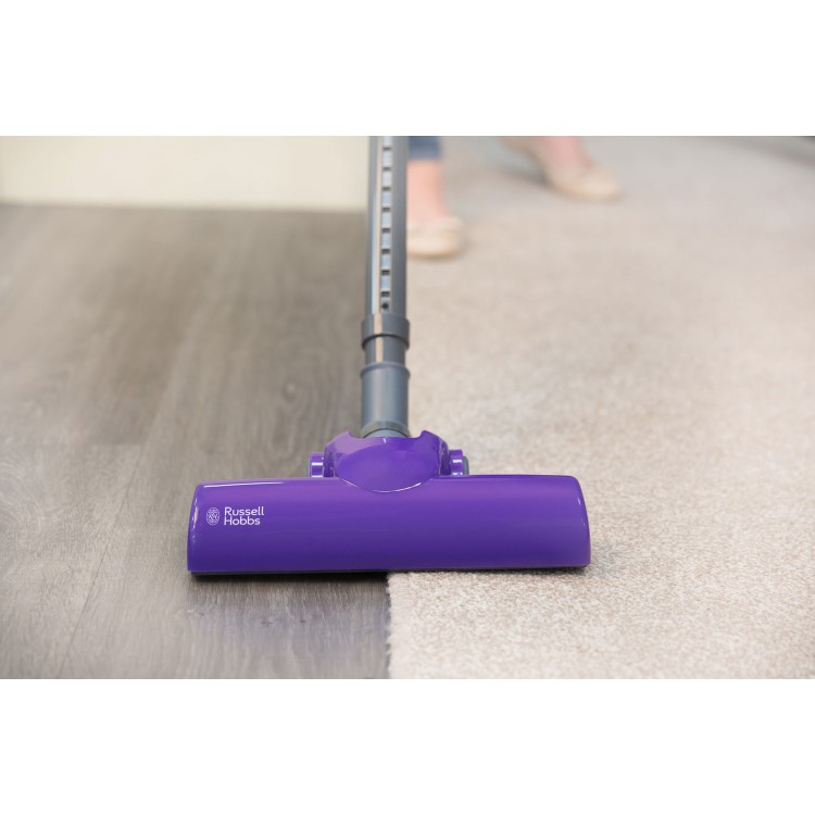 Russell Hobbs RHCHS1001 Turbo Lite 3 in 1 Stick Vacuum Cleaner - Grey & Purple