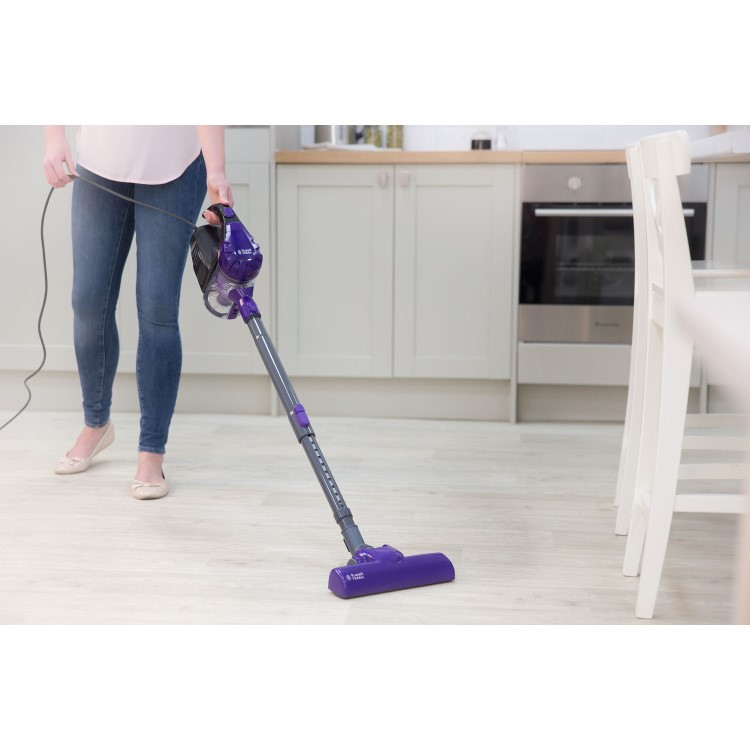 Russell Hobbs RHCHS1001 Turbo Lite 3 in 1 Stick Vacuum Cleaner - Grey & Purple
