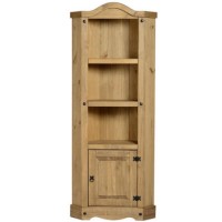 Corona Solid Pine Corner Display Unit