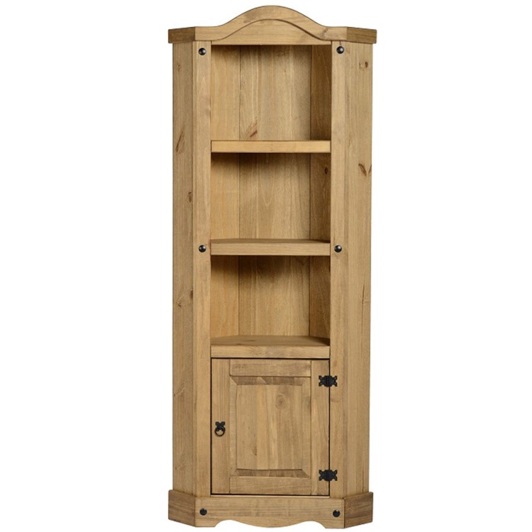 Corona Solid Pine Corner Display Unit
