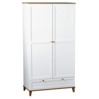 Seconique Arcadia Ash 2 Door 1 Drawer Wardrobe