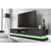 Evoque Large Grey High Gloss TV Unit with Lower LED Lighting - TV&#39;s up to 70&quot;