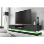 Evoque Large Grey High Gloss TV Unit with Lower LED Lighting - TV's up to 70"