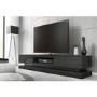 Evoque Large Grey High Gloss TV Unit with Lower LED Lighting - TV's up to 70"