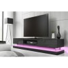 Evoque Large Grey High Gloss TV Unit with LED Lighting - TV&#39;s up to 56&quot;