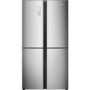Hisense RQ689N4AC1 556 Litre American Style Fridge Freezer Frost Free 4 Door 91cm Wide - Silver
