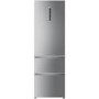 Refurbished Haier A3FE635CGJE Freestanding 343 Litre Frost Free Fridge Freezer Stainless Steel