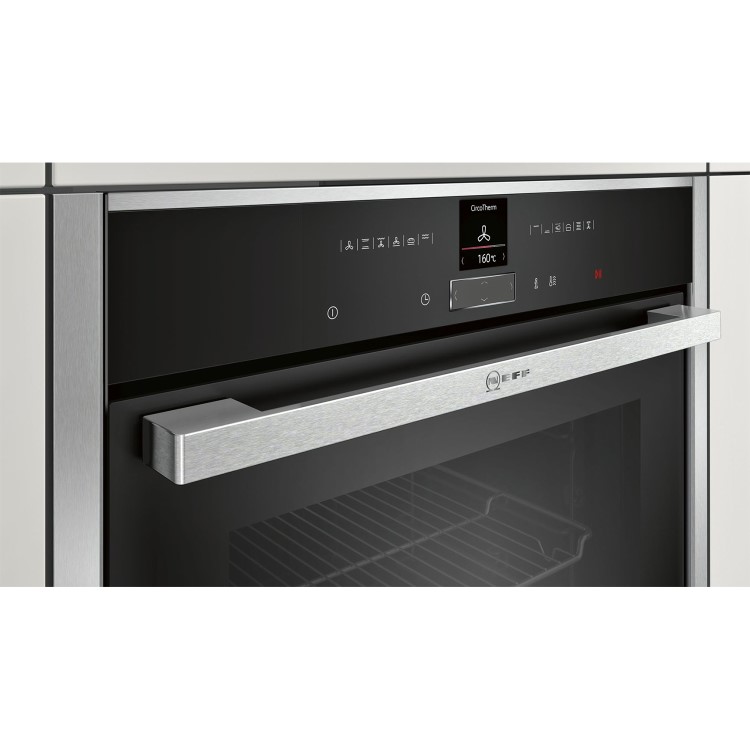 Refurbished Neff N70 B17CR32N1B 60cm Single Built In Electric Oven Stainless Steel
