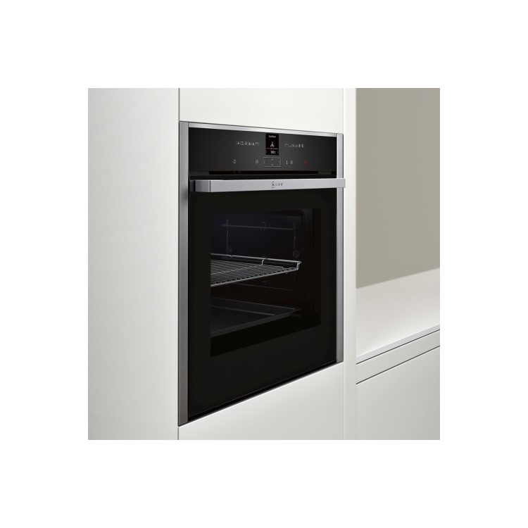 Refurbished Neff N70 B17CR32N1B 60cm Single Built In Electric Oven Stainless Steel
