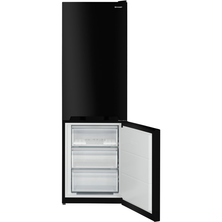 Sharp SJBM324B 60cm Frost Free Freestanding Fridge Freezer - Black