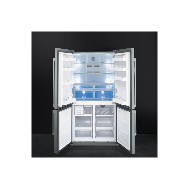 Smeg FQ60XPE Four Door Frost Free American Fridge Freezer - Stainless Steel