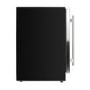 electriQ 60cm Wide 51 Bottle Dual Zone Wine Cooler - Stainless Steel/Black