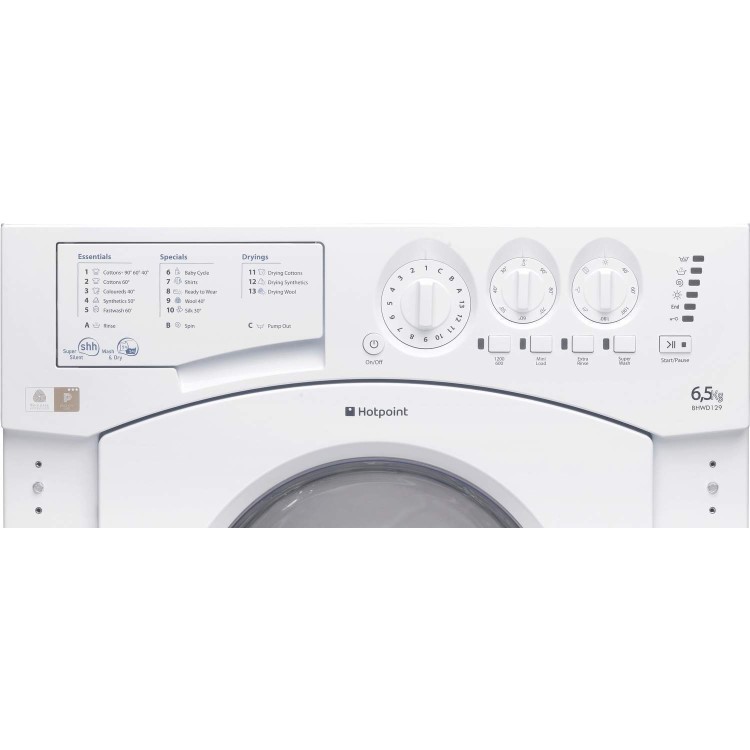Hotpoint 6.5kg Wash 5kg Dry 1200rpm Integrated Washer Dryer - White