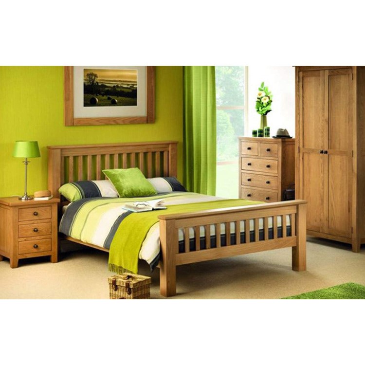 Tall Solid Oak Chest of 6 Drawers  - Marlborough - Julian Bowen 