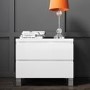 Jenson White High Gloss 2 Drawer Bedside Drawers