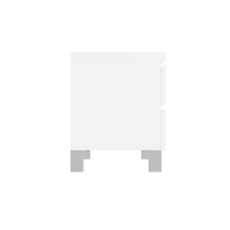 Jenson White High Gloss 2 Drawer Bedside Drawers