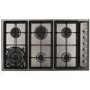 CDA HG9320SS 90cm Six Burner Gas Hob With Cast Iron Pan Stands Stainless Steel