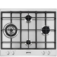 Refurbished Smeg P261XGH 60cm 4 Burner Gas Hob with Ultra Rapid Burner Stainless Steel Refurbished Smeg P261XGH 60cm 4 Burner Gas Hob with Ultra Rapid Burner Stainless Steel