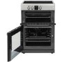 Belling FSI608MFTc 60cm Double Oven Electric Cooker With Induction Hob - Stainless Steel