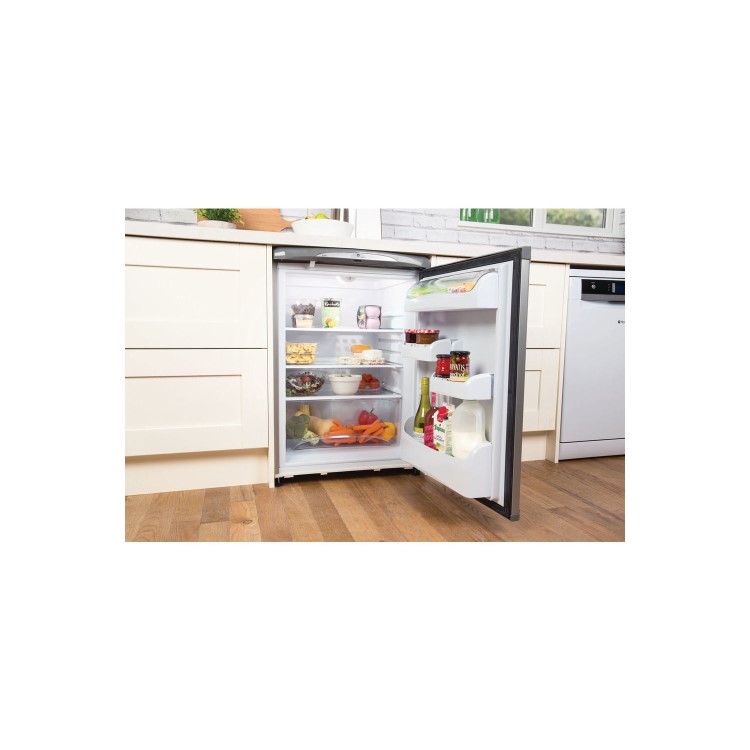 Hotpoint 149 Litre Under Counter Freestanding Fridge - Graphite