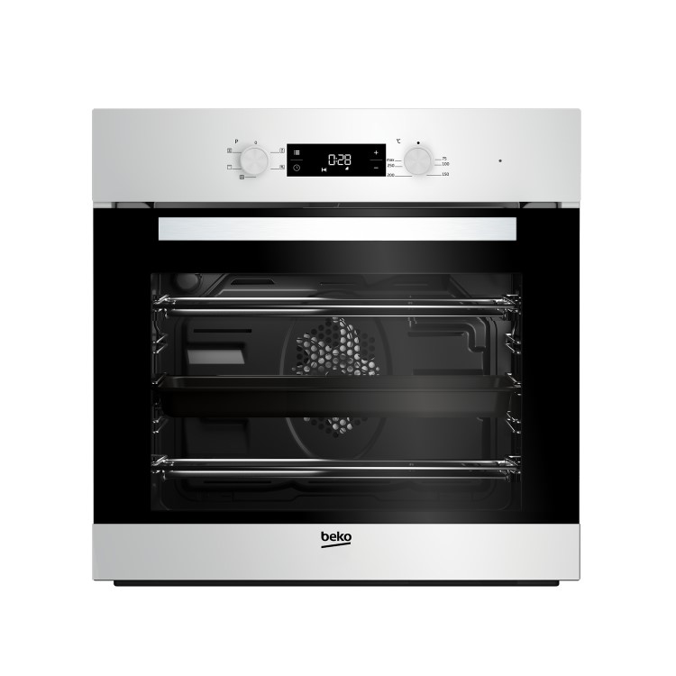 Beko BIF22300W Big Capacity 5 Function Electric Built-in Fan Single Oven White
