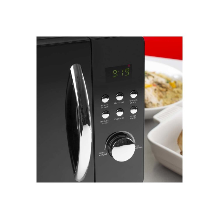 Tower T24012 800 Watt 20 Litre Freestanding Microwave Oven - Black