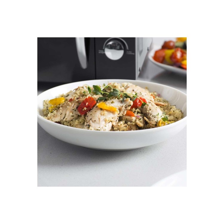 Tower T24012 800 Watt 20 Litre Freestanding Microwave Oven - Black