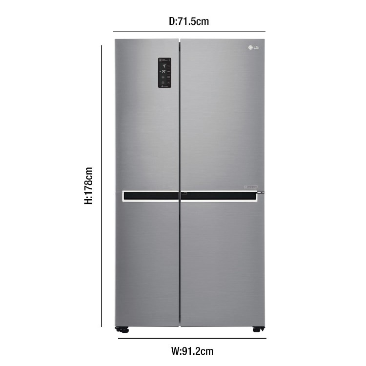 LG GSM760PZXZ Frost Free American Style Refrigerator - Stainless Steel