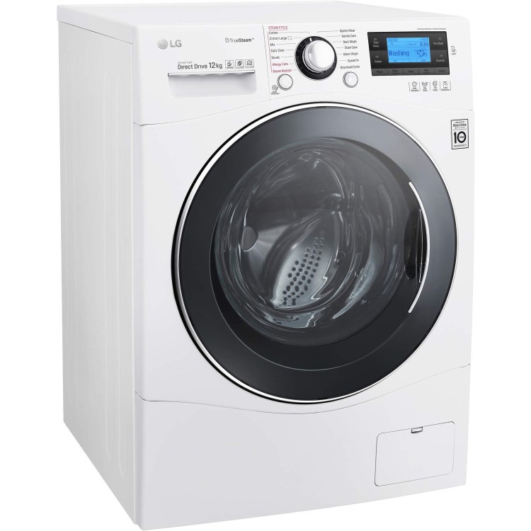LG FH495BDS2 Direct Drive 12kg 1400rpm Freestanding Washing Machine With Steam White