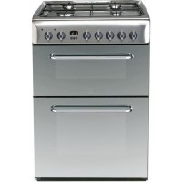 Refurbished Indesit KDP60SES 60cm Double Oven Dual Fuel Cooker Stainless Steel