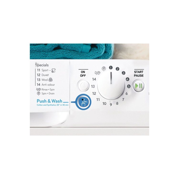 Refurbished Indesit BWE71452WUKN Freestanding 7KG 1400 Spin Washing Machine White