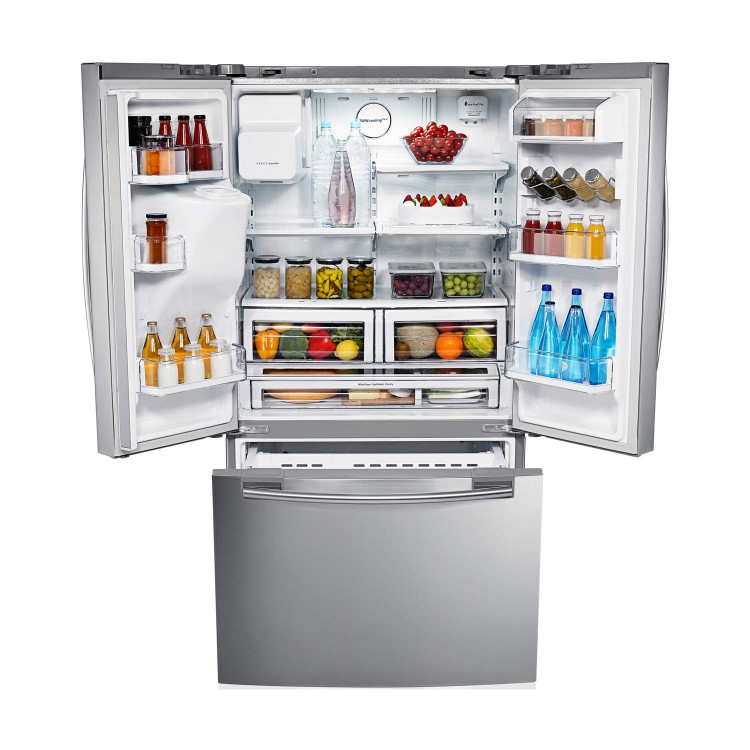 Samsung RFG23UERS1 520L American Style Freestanding Fridge Freezer Frost Free 3 Door 91cm Wide - Stainless Steel