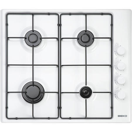 Beko HIZG64120SW 60cm Wide 4 Burner Gas Hob - White