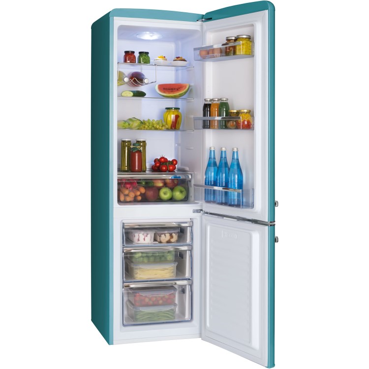 Refurbished Amica FKR29653DEB Freestanding 244 Litre 60/40 Fridge Freezer