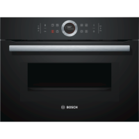 Bosch Series 8 Built-In Compact Single Oven and Microwave - Black