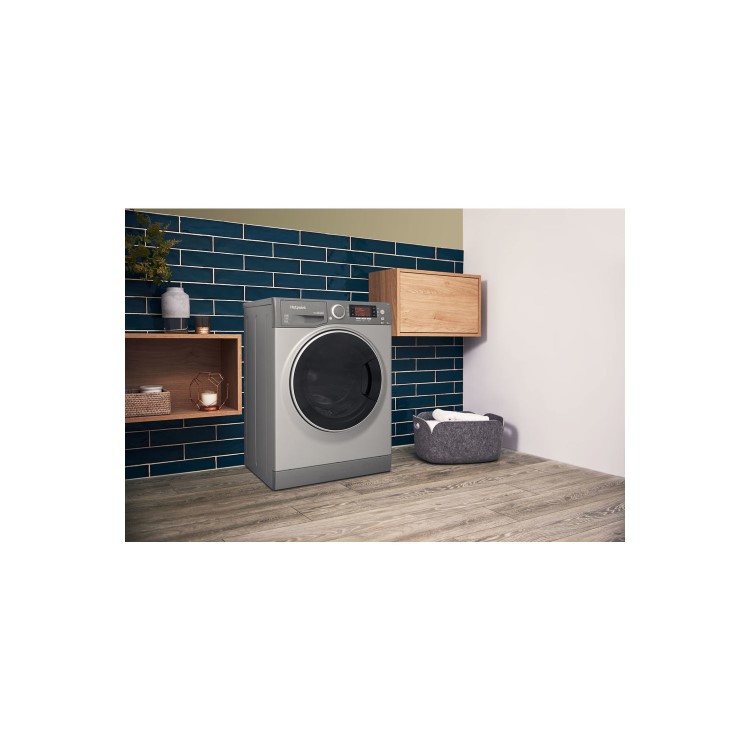 HOTPOINT RD966JGD 9kg Wash 6kg Dry 1600rpm Freestanding Washer Dryer - Graphite