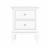 Florentine 2 Drawer French Style Bedside Table in White