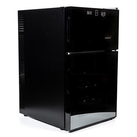 Husky HN7 Husky Reflections Dual Zone Wine Cooler - Black