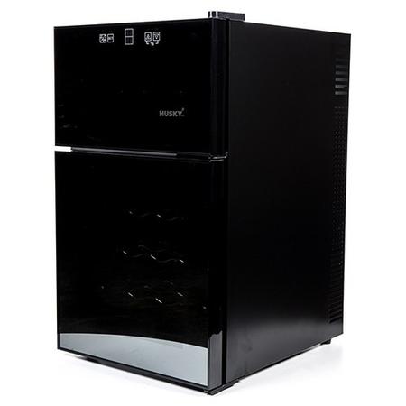 Husky HN7 Husky Reflections Dual Zone Wine Cooler - Black