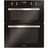 CDA DC740BL Electric Built Under Fan Double Oven With Touch Control Timer - Black
